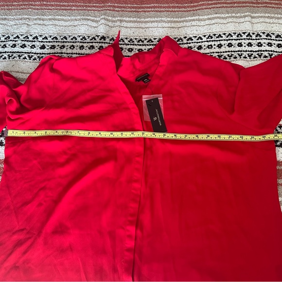 NWT Worthington dressy blouse…long sleeve…red…size XXL. - Picture 6 of 8